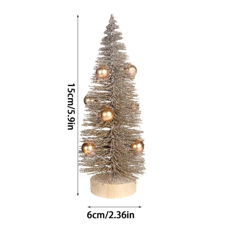 Kerstbomen voor op tafel, kerstboom, miniatuur dennen kerstbomen, NI dennenboom klein, NI groene kerstboom met sneeuweffect, tafeldecoratie