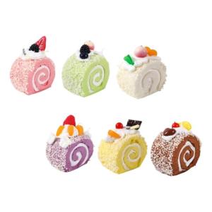 Fake Kuchen künstliche Kuchen 6 Stücke Simulation Kuchen Dekor Kuchen Dessert Modell Lebensechte Kuchen Realistische Lebensmittel Foto Prop Realistisches Essen