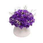 Kunstblumen Realistische künstliche Blume, künstliche Gypsophila-Blume mit Vase, getrocknete Blumen, Dekoration für Zuhause, Küche, Büro, Hotel für jeden Anlass