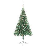 Künstlicher Weihnachtsbaum Beleuchtung Kunstbaum Weihnachten Christbaum Tannenbaum Künstlicher Weihnachtsbaum mit Ständer für Weihnachten DekorationKugeln 150cm 380 Zweige