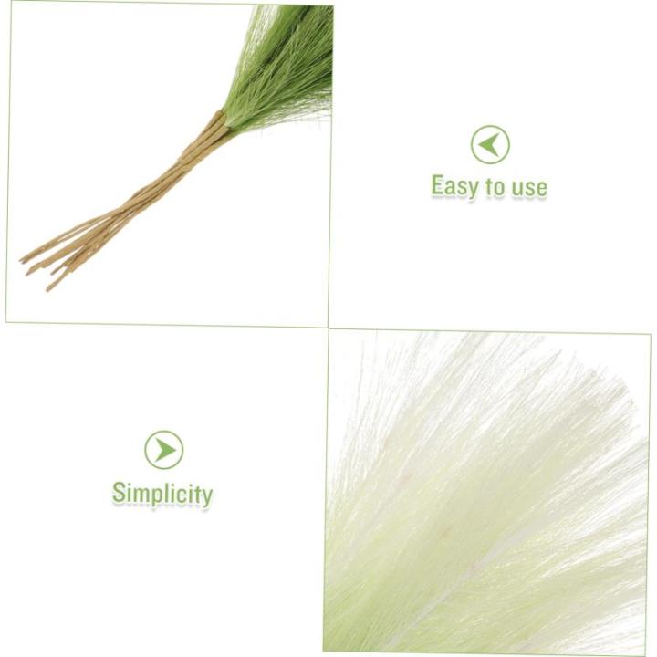 10 Stück Dekorationspflanze DIY Landschaftsdekor Künstliches Pampas Schilfrohr DIY Requisiten Schilfrohr Arrangements Für DIY Schilfrohr Arrangement Dekorrohr Für Vase