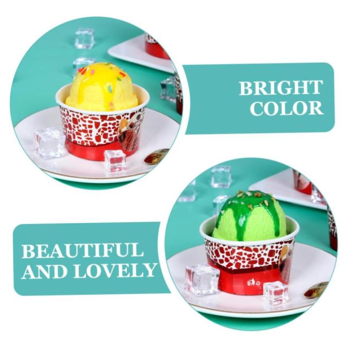 30 Stück Eiscreme Modell Gefälschte Eiscreme Kugeln Modell Eiscreme Kugeln Requisite Eiscreme Kugeln Schaufenster Requisite Gefälschte Desserts Lebensechte Eiscreme