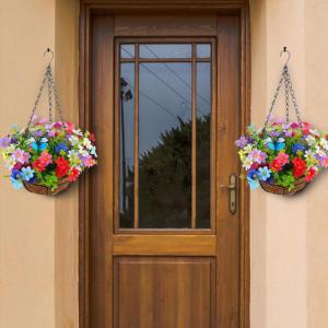 zum Aufhängen in Einem Korb für Terrasse, Rasen, Garten, Dekoration, für die Dekoration im Innen- und Außenbereich – Mehrfarbig