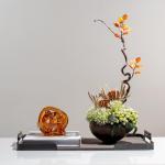 Kunstblumen Elegantes künstliches Blumenarrangement – ​​Topfpflanzen aus Keramik und Silikon für Hotel-, Restaurant- und Heimdekoration für jeden Anlass