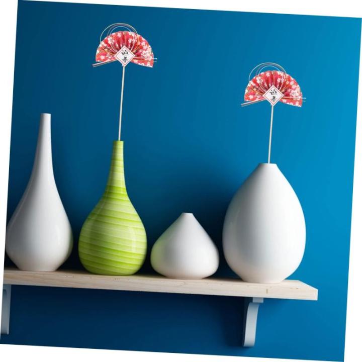 2St Blumenstab japanische Cupcake-Topper Ostern Cupcake Picks Cupcake-Kuchen-Picks würfelunterlage einhelll Blumenarrangement Dekor Material für Blumenarrangements Plastik Rosa