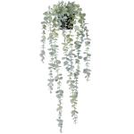 Hangende kunstplant, eucalyptus, hangplant, echt voor muur, kamer, huis, binnen en buiten, plankdecoratie
