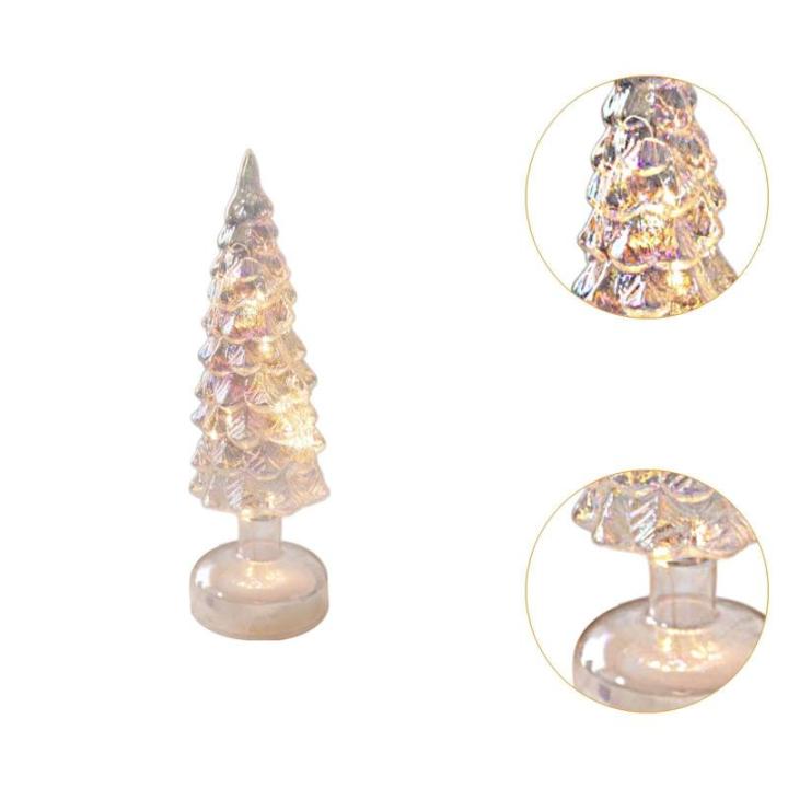 Beleuchteter Tisch-Weihnachtsbaum, Weihnachtsschmuck, Nachtlicht, Nachtlampe für Kaminsims, Schlafzimmer, Fenster, Regal, Wohnzimmer, S White