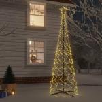 Mobili Weihnachtsbaum mit Kegel, warmweiß, 500 LEDs, 100 x 300 cm, Weihnachtsdekoration, Weihnachtsbaum, künstlicher Weihnachtsbaum, dünner Ständer