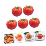 1 Satz Nachahmung Tomate Künstliche Tomaten Dekorative Tomaten Realistisches Gemüsemodell Künstliches Gemüsemodell Gefälschtes Tomatenmodell Künstliche Früchte Schaum Rot 5s