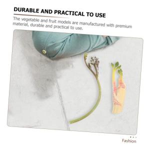 4 Stück Simulation Obst und Gemüse Gemüsedekor falsches Obst simuliertes Obst Gemüsegeschäft Gemüsemodelle kunstpflanze Künstliche Früchte Küchensimulation Gemüse Plastik