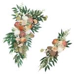 Künstliche Rose Eukalyptus Girlande Reben Rattan Blumen Hochzeit Party Dekoration
