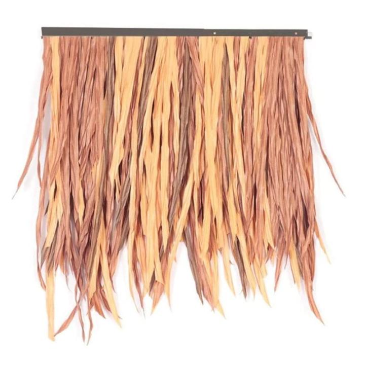 Palm Thatch Loper Roll kunstmatige Thatch tegel kunststof Thatch Kunstmatige voor Park Seaside Scenic Spot Decoratie stro dak dakdakrand Fake Thatch boerderij dakdecoratie Robuust 