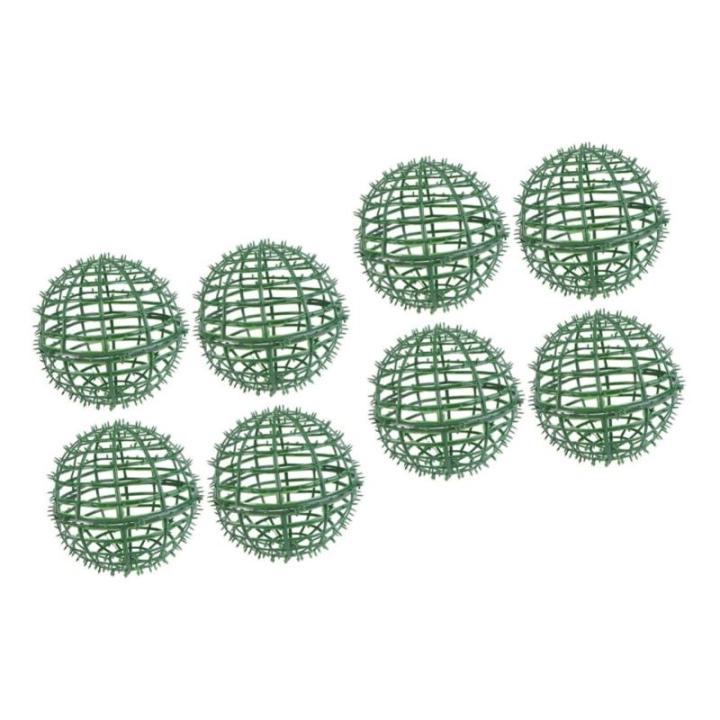 2 Sätze Blumenarrangement Topiary-baumrahmen Buchsbaum Formschnitt Topiary Sphäre Rahmen Kugelblumenregal Gestell Topiary-käfig Plumeria-Pflanzen Grünzeug Plastik Green 4 Stüc