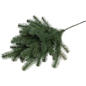 Kunstmatige dennentak/kersttak Karpaten spuitgegoten groot, kleur: donkergroen