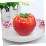 5 Sätze Nachahmung Tomate Lebensechtes Modell Künstliche Lebensechte Tomate Künstliche Tomaten Dekorative Tomaten Gefälschte Tomate Essen Zum Ausstellen Schaum Rot 5 Stück * 5