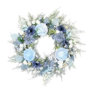 Türkranz Künstliche Rosen Blumen Kranz 20 Zoll Silk Floral Garland Decor