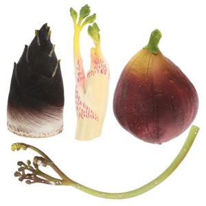 4 Stück Simulation Obst und Gemüse Fruchtmodell realistische Gemüsemodelle Gemüsegeschäft Obstmodelle kunstpflanze künstliches Obst- und Gemüsemodell Künstliche Früchte Pl