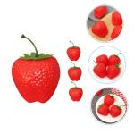 1 Satz Simulation Große Erdbeere Lebensechte Künstliche Fruchtrequisiten Realistisches Obstspielzeug Künstliche Erdbeeren Attrappen Für Desserttische Gefälschte Erdbeeren 4 St