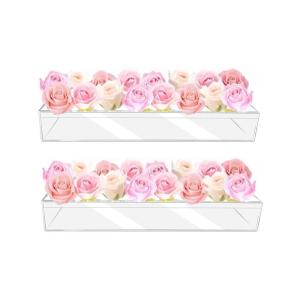 Transparente Acryl-Vase, 16 Löcher, elegante Tischdekoration, Vase, Blumenhalter für Hochzeiten und Valentinstag, Heimdekoration