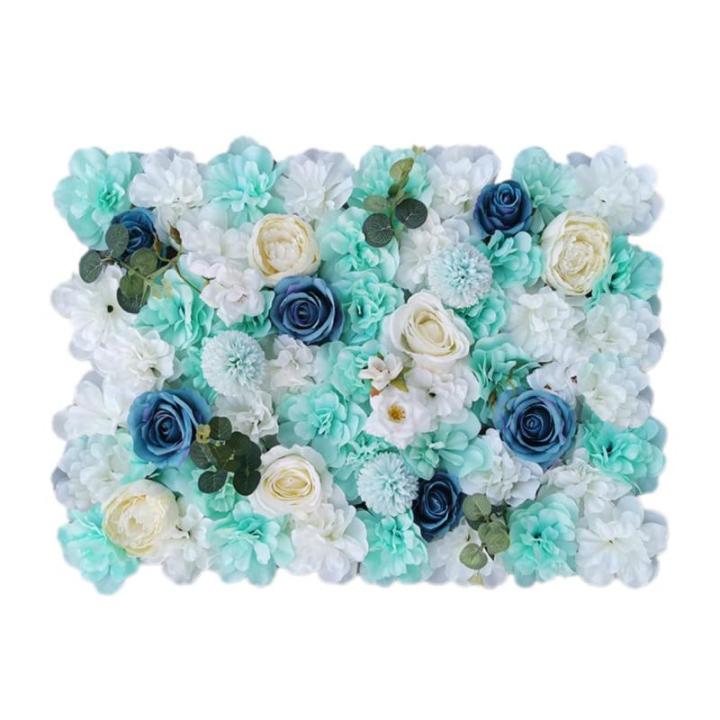 1 stuk 40 cm x 60 cm bloemenwandpaneel, , wandpaneel, bloemen, achtergrond, voor bruiloft, verjaardag, feest, woondecoratie, wanddecoratie, blauw A