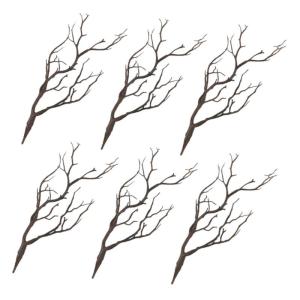 18 STK Halloween-Dekorationssimulationsanlage kunstpflanze Halloween Dekoration DIY Bastelzweige gefälschtes Zweigzubehör Links einmachgläser Vase füllende Zweige Halloween-Pfl