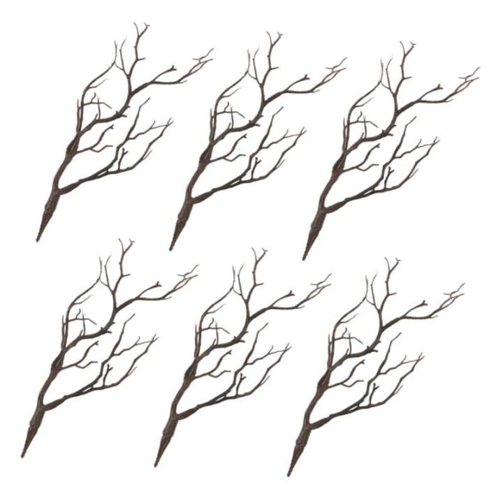 18 STK Halloween-Dekorationssimulationsanlage kunstpflanze Halloween Dekoration DIY Bastelzweige gefälschtes Zweigzubehör Links einmachgläser Vase füllende Zweige Halloween-Pfl