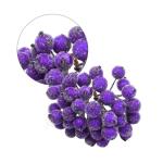 200pcs künstliche Beere Stängel gefrostete Obstbeeren Weihnachtskranzzubehör Mini Weihnachten Beeren Picks Blumenzweig Weihnachtskranz Dekorationen für Urlaub Dekoration Party,