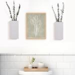 2 stuks houten wandplantenbak voor kamerplanten en gedroogde bloemen, wandhangende houten zak, moderne boerderijwanddecoratie voor woonkamer, slaapkamer, badkamer, thuiskantoor (wi