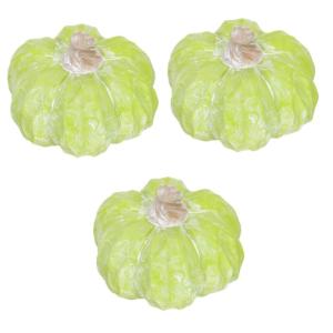3 stuks pompoendecoratie, mini-figuur, tafeldecoratie, buitendecoratie, keramiek, decoratieve keramische pompoen, gesneden pompoendecoratie, tafelpompoenen, tafelopzetstuk