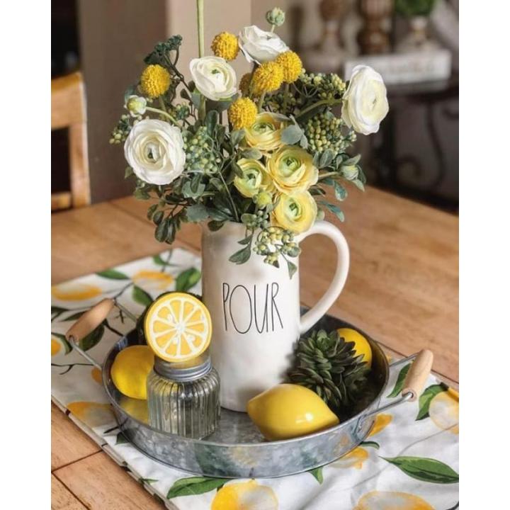 Kunstgele citroen, 6 stuks (50-70 g) levensecht plastic fruit, plastic fruit, kunstfruit, fruit, decoratie, etalage, huishouden, keuken, hotel, limoen, 6 stuks
