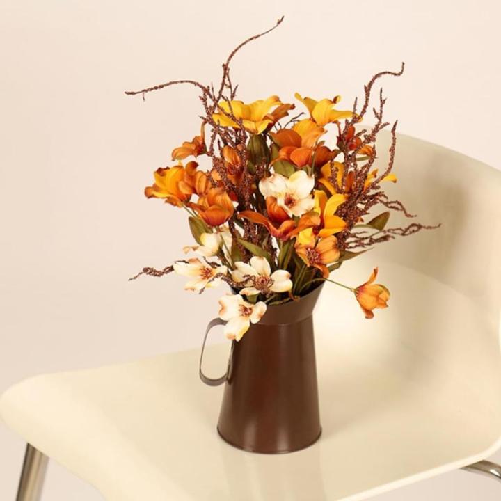 Halloween Blume Eimer Künstliche Blumen Desktop Ornament Handwerk Liefert