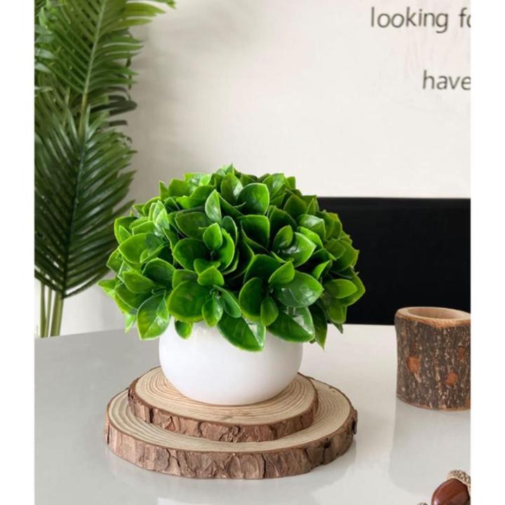 Kunstblumen Künstliche Pflanzen, Mini-Topfpflanzen, für Büro, Schreibtisch, Zuhause, Bauernhaus, weiße Töpfe, Schlafzimmer, Badezimmer, Regaldekoration für jeden Anlass