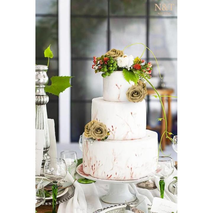 Kunstbloemen, rozen, decoratie, 25 stuks, gloeiende gouden bloemen, glitter, rozen, echte look, nepschuim, rozen met steel, voor doe-het-zelf bruiloft, boeketten, bruidsdouche, fee