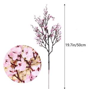 Künstliche Blumen, Baby Breath Seide mit Langen hohen Stiel Europäische Kunst Dekor gefälschte Blumen natürliche Gypsophila Zweige(Pink)