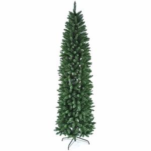 Künstlicher Bleistift-Weihnachtsbaum Mit Realistischen Zweigen Und Metallständer, Schmaler Weihnachtsbaum, Halloween-Baum Für Feiertage, Zuhause, Büro, Party-Dekoration