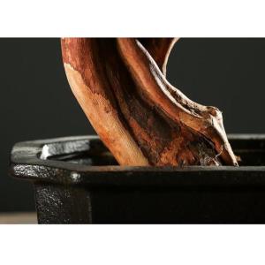 Künstlicher Bonsai-Baum Künstliche Pflanzen, 23 cm, schwarzer Keramiktopf, künstlicher Bonsai-Baum, künstliche Topfpflanze for Zuhause, Büro, Hochzeit, Gartendekoration Künst