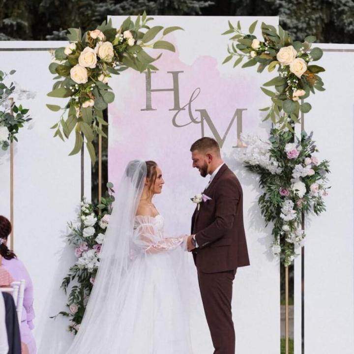 Empfang Seiden Tulpen Arrangements Hochzeit Gemischte Pfingstrosen Willkommensschild Veranstaltungsverzierungen
