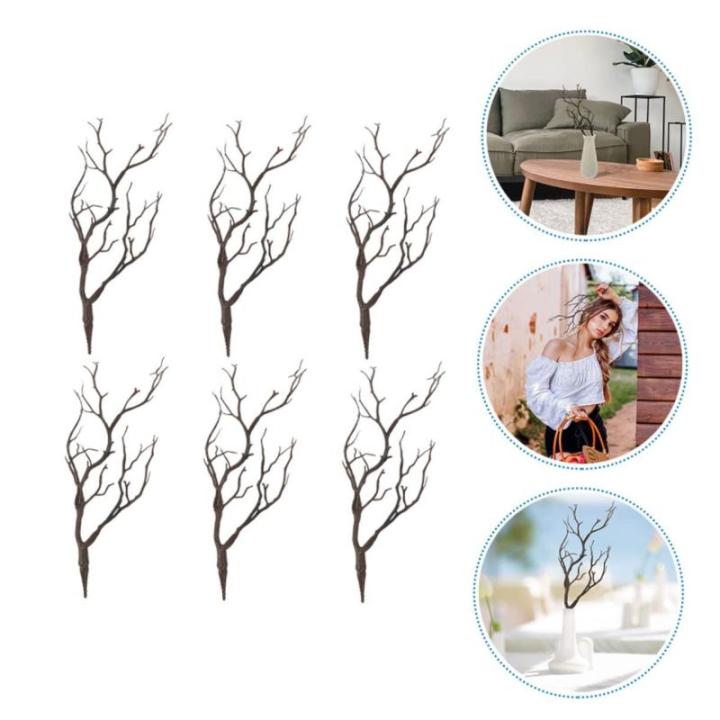 6St Halloween-Dekorationssimulationsanlage Halloween Dekoration Halloween Decor Künstliche Pflanze Weihnachtsbaumzweig AST gefälschte getrocknete Zweige Tischdekorationen zu Haus