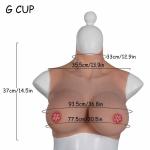 Künstliche Silikonbrustplatte G Cup Crossdressing Brustformen für Transgender Drag Queen Cosplay Brustplatten