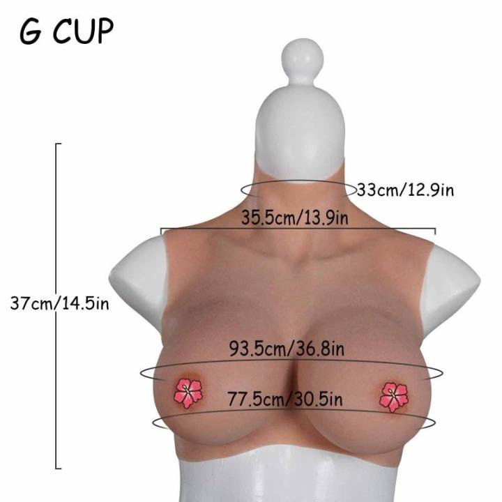 Künstliche Silikonbrustplatte G Cup Crossdressing Brustformen für Transgender Drag Queen Cosplay Brustplatten