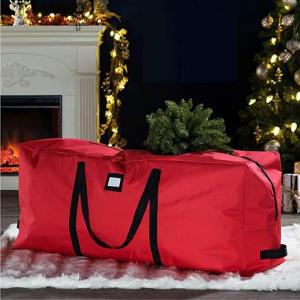Weihnachtsbaum-Organisator, Große Weihnachtsbaum-Aufbewahrungstasche, 600D-Oxford-Stoff, künstliche Weihnachtsbaum-Aufbewahrungstasche(S red)