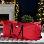 Weihnachtsbaum-Organisator, Große Weihnachtsbaum-Aufbewahrungstasche, 600D-Oxford-Stoff, künstliche Weihnachtsbaum-Aufbewahrungstasche(S Black)