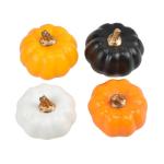 12 Stück kleine künstliche lebensechte Kürbisse Herbsternte Kürbisse für Herbsternte Dekor Halloween-Dekorationen