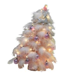 Limtula Festival Weihnachtsbaum Mit Federn Zarter Gefiederter Weihnachtsbaumschmuck Mit Kugel Für Die Dekoration Von Bücherregalen