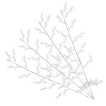 8 Stück Kristallperlen Blumen Hochzeit Pflanzen Perlen Blumenzweig Blumen Bastelperlen Acryl Blumenzweig Künstliche Blumenzweige Heimdekoration Hochzeit Blumen