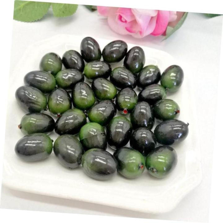 30st Olivenimitat Dekoration Mit Künstlichen Früchten Olive Dekorationen Künstliche Früchte Obstdekor Olivenschimmel Olivenornament Spielzeug Aus Künstlichen Früchten Plastik