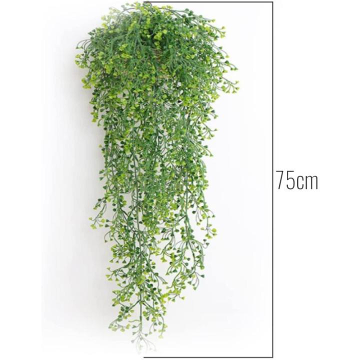 2 stuks , hangende hangplanten, kunstklimopslinger voor slaapkamer, keuken, woonkamer, badkamer, balkon, kantoor, vensterbank