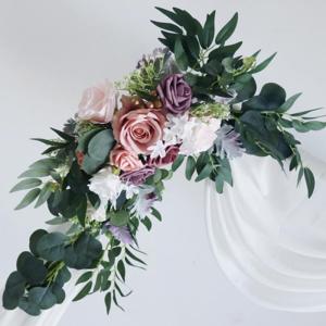 Künstliche Blumendekoration Hochzeitsbogen -Blumenkit Künstliche Rosenblumendekoration Simulation Blume Hochzeit Dekoration Set 2 (zufällige Farbe), künstliche Blumendekoration