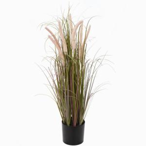 Kunstgras decoratief gras hoog, groot als echt vossenstaartgras, hoogte: 70 cm kunstgras gras grassen arrangement kunstplant kunstplant kantoor decoratie plastic planten, roze