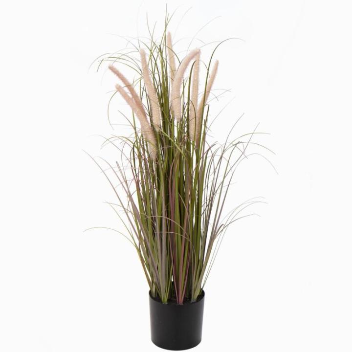 Kunstgras decoratief gras hoog, groot als echt vossenstaartgras, hoogte: 70 cm kunstgras gras grassen arrangement kunstplant kunstplant kantoor decoratie plastic planten, roze